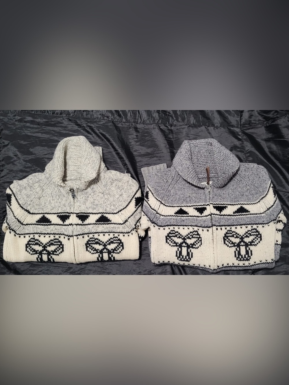 Pack of 2 Vintage Aritzia TNA Sea to Sky 100% Lambswool Zip women’s sweater